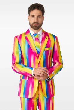 OppoSuits Rainbow glaze heren kostuum