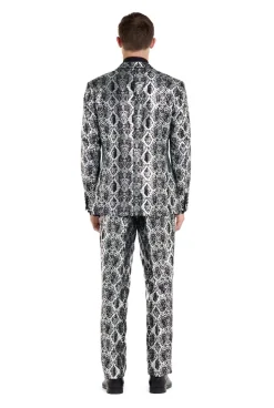 OppoSuits Silver Snake kostuum heren
