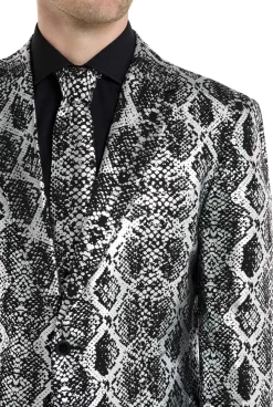OppoSuits Silver Snake kostuum heren