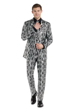 OppoSuits Silver Snake kostuum heren