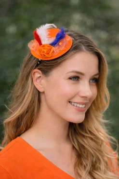 Oranje Hoedje met clips
