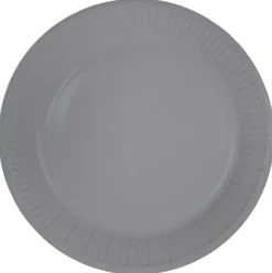 Papieren bordjes zilver 23cm - 8 stuks