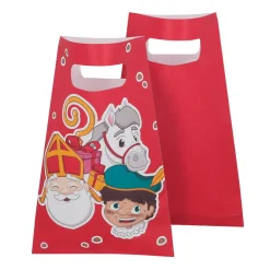 Papieren uitdeelzakjes Sinterklaas 10st