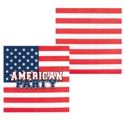 Papieren Servetten American Party 20st