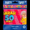 Party Tape - Sarah 50 jaar cartoon