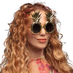 Partybril Ananas goud