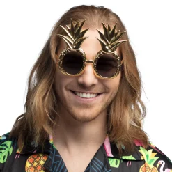 Partybril Ananas goud