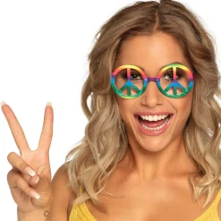Partybril Peace set van 3