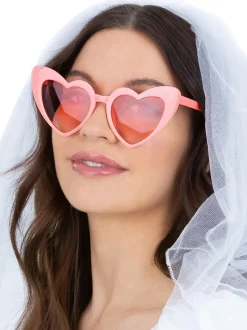 Partybril Pink Heart 70s