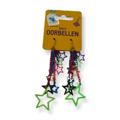 Party oorbellen neon