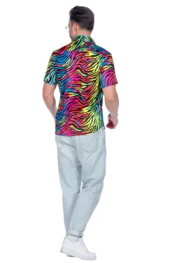 Party shirt zebra neon
