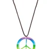 Peace halsketting multi