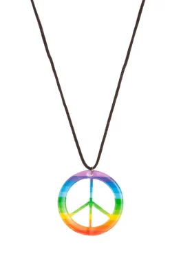 Peace halsketting multi