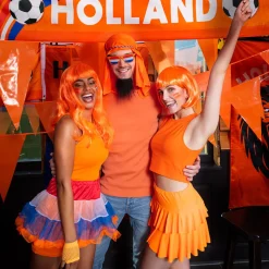 PE Vlaggenlijn oranje 25m