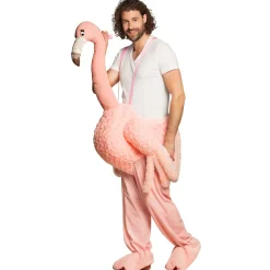 Piggyback Op een flamingo - volwassenen