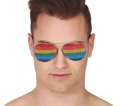 Pilotenbril regenboog