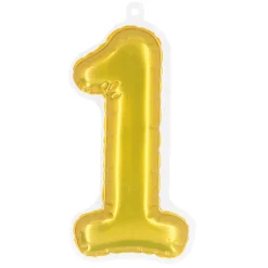 Plakbare folieballon cijfers goud