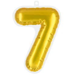 Plakbare folieballon cijfers goud