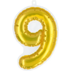 Plakbare folieballon cijfers goud