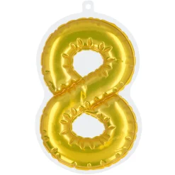 Plakbare folieballon cijfers goud
