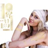 Plaktattoos hippie goud