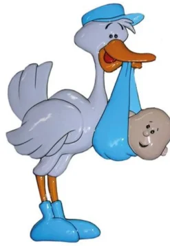 Plastic ooievaar jongen of meisje