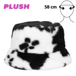 Pluchen Bucket Hat Koe