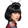 Pruik Chinese courtesan met haarstokjes
