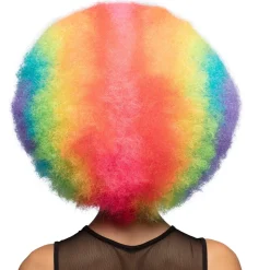 Pruik Clown Rainbow Deluxe XL