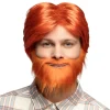 Pruik Dude oranje met baard