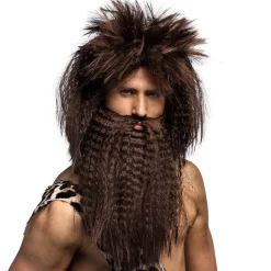 Pruik Holbewoner met baard