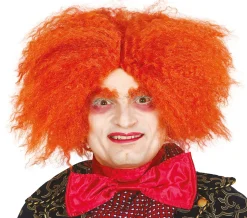 Pruik Mad hatter oranje