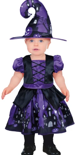 Purple Witch babykostuum