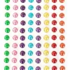 PXP Professional Colours Decoratiestickers rondje pearl 80 stuks assort