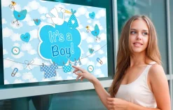 Raamvlag It's a boy - girl 60x90 cm