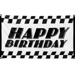 Racing vlag Happy Birthday