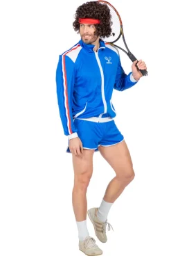 Retro tennis trainingspak voor Heren
