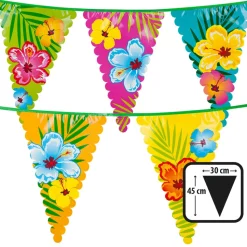Reuzenvlaggenlijn Hibiscus 6m