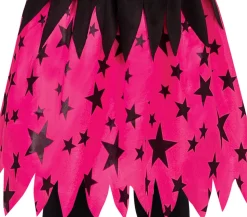 Roze sterren heks kinderkostuum