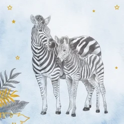 Servetten baby safari blue 20st