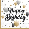 Servetten Happy birthday 33x33cm