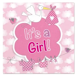 Servetten it's a boy - girl 25x25cm