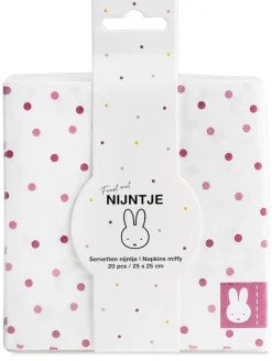 Servetten nijntje baby blauw - roze