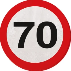 Servetten verkeersbord Leeftijd 20st