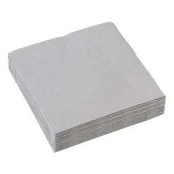 Servetten vierkant zilver 25x25cm