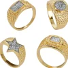 Set Gouden ringen 4st