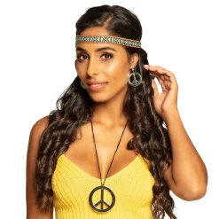Set hippie peace zilver