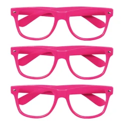 Set van 3 partybrillen zonder glas