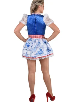Sexy Dirndl jurk Delfts Blauw