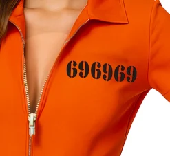 Sexy Orange Prisoner kostuum